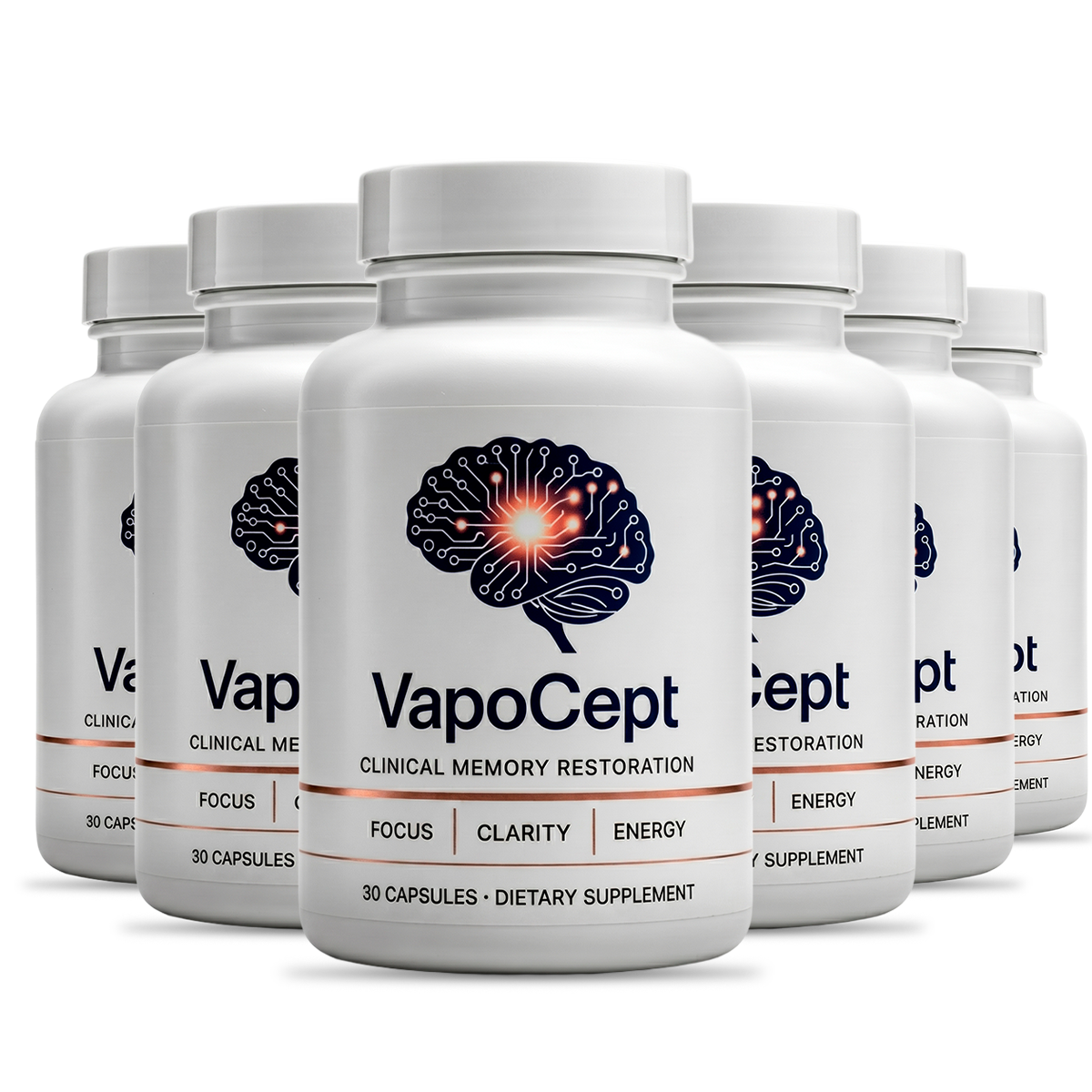 VapoCept 6 Bottle Bundle - 180 Day Cognitive Support Supply